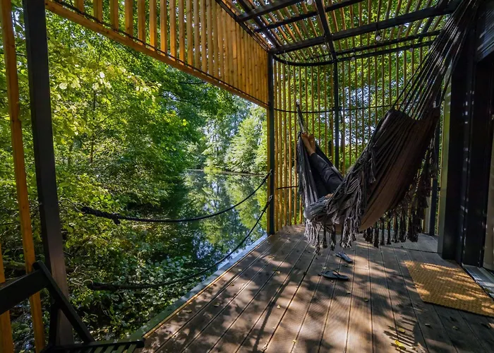 Ботель Water Hideout - Floating Luxury In Pure Wilderness Wysoka (Miedzyrzecz)